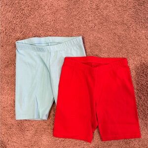 🌼5/$10🌼Cat & Jack Vibrant Red and Light Teal shorts 4T